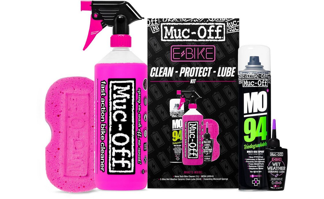 Muc-Off E-Bike Clean, Protect & Lube Kit - Wet Lube Version