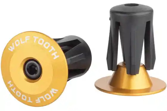 Fahrrad-Cockpit - Wolftooth Aluminium Lenkerendkappen, geschraubt