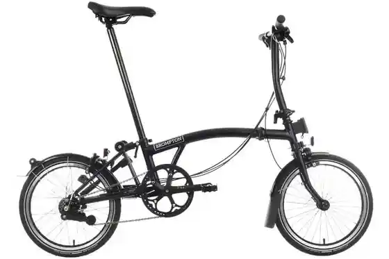 Brompton - Faltrad-Klapprad - Brompton C Line Explore - Black Edition - 16 Zoll - Faltrahmen