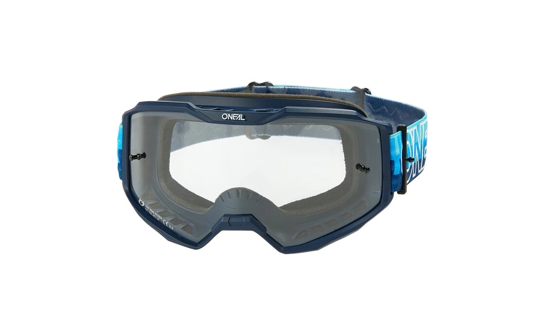 O'Neal B-10 Goggle Striped Blue/Blue - Clear