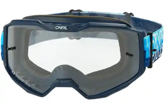 XXL Sale % - O'Neal B-10 Goggle Striped Blue/Blue - Clear