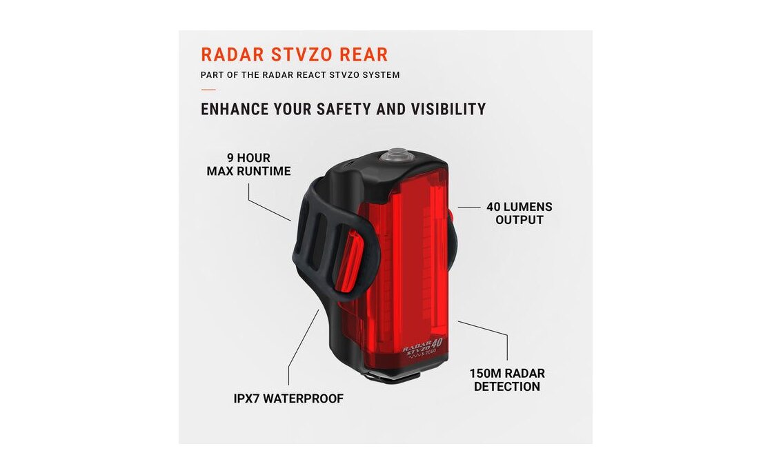 Lezyne Radar Akku R&uuml;cklicht StVZO