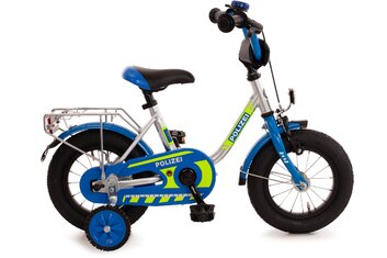 12 Zoll 17 cm Jungen Rücktrittbremse Kinder-Fahrrad Stützräder Bike  Blau 