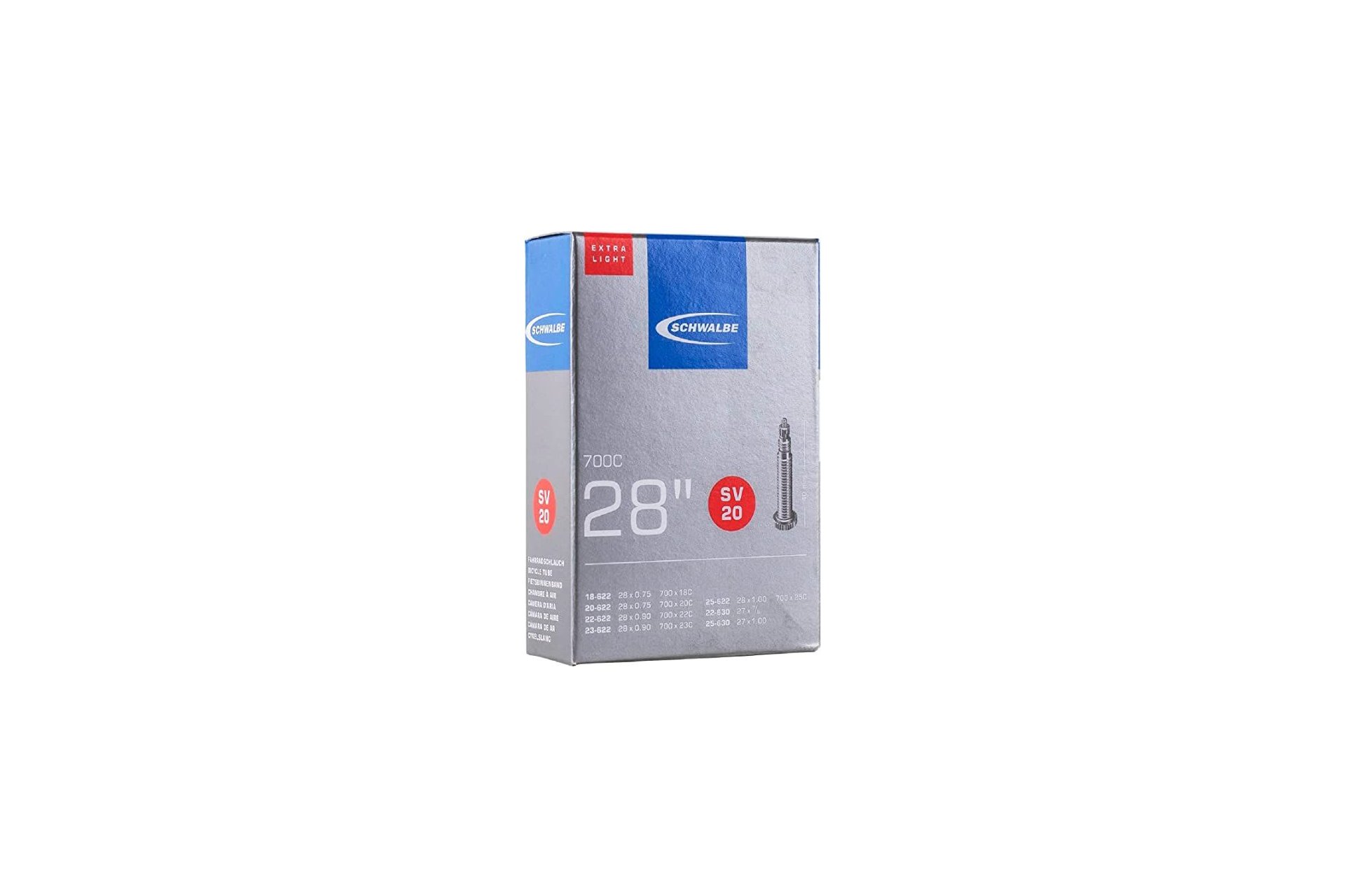 Schwalbe SV20 Extra Light Schlauch 28 Zoll - 40 mm