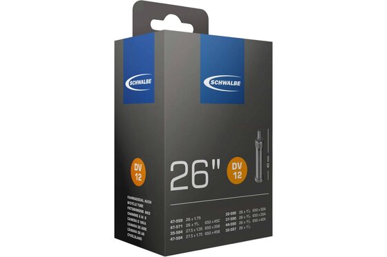 Schläuche - Schwalbe DV12 Schlauch 26/27,5 Zoll - 40 mm