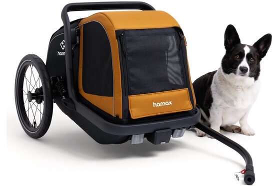 Hamax - Hamax Milou S Hundeanh&auml;nger mit Deichsel