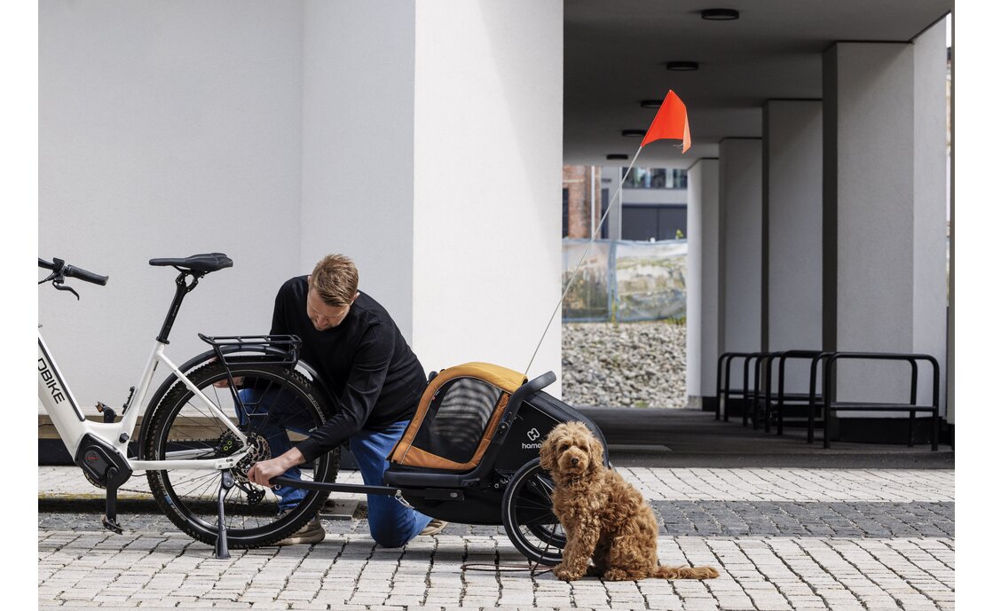 Hamax Milou S Hundeanh&auml;nger mit Deichsel