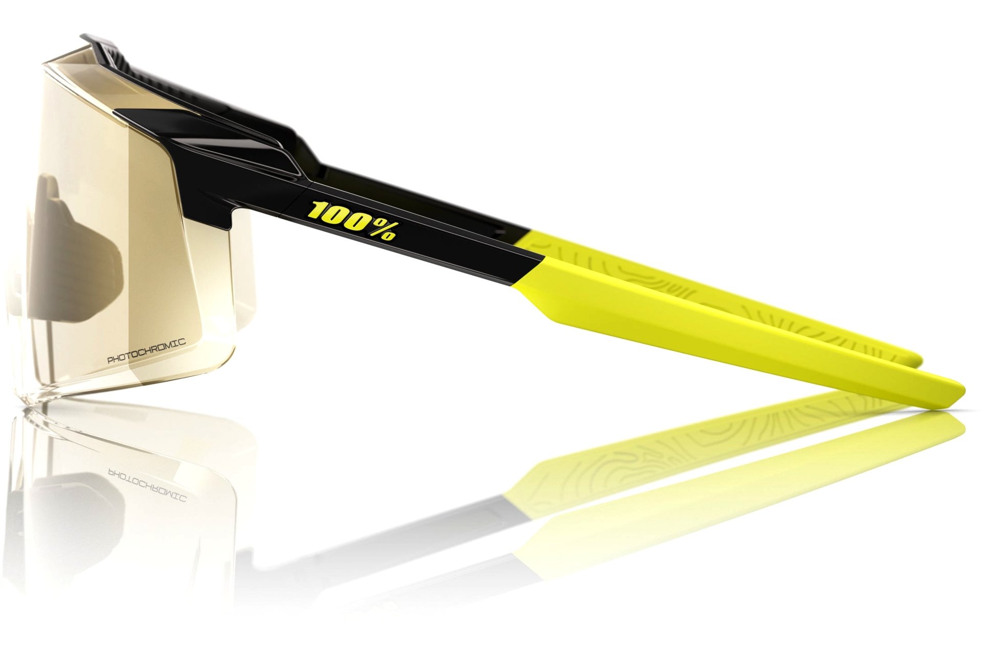 100 Percent Aerocraft Gloss Metallic Black / Photochromic Lens