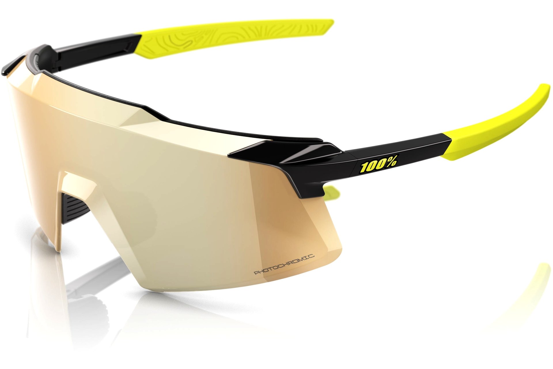 100 Percent Aerocraft Gloss Metallic Black / Photochromic Lens