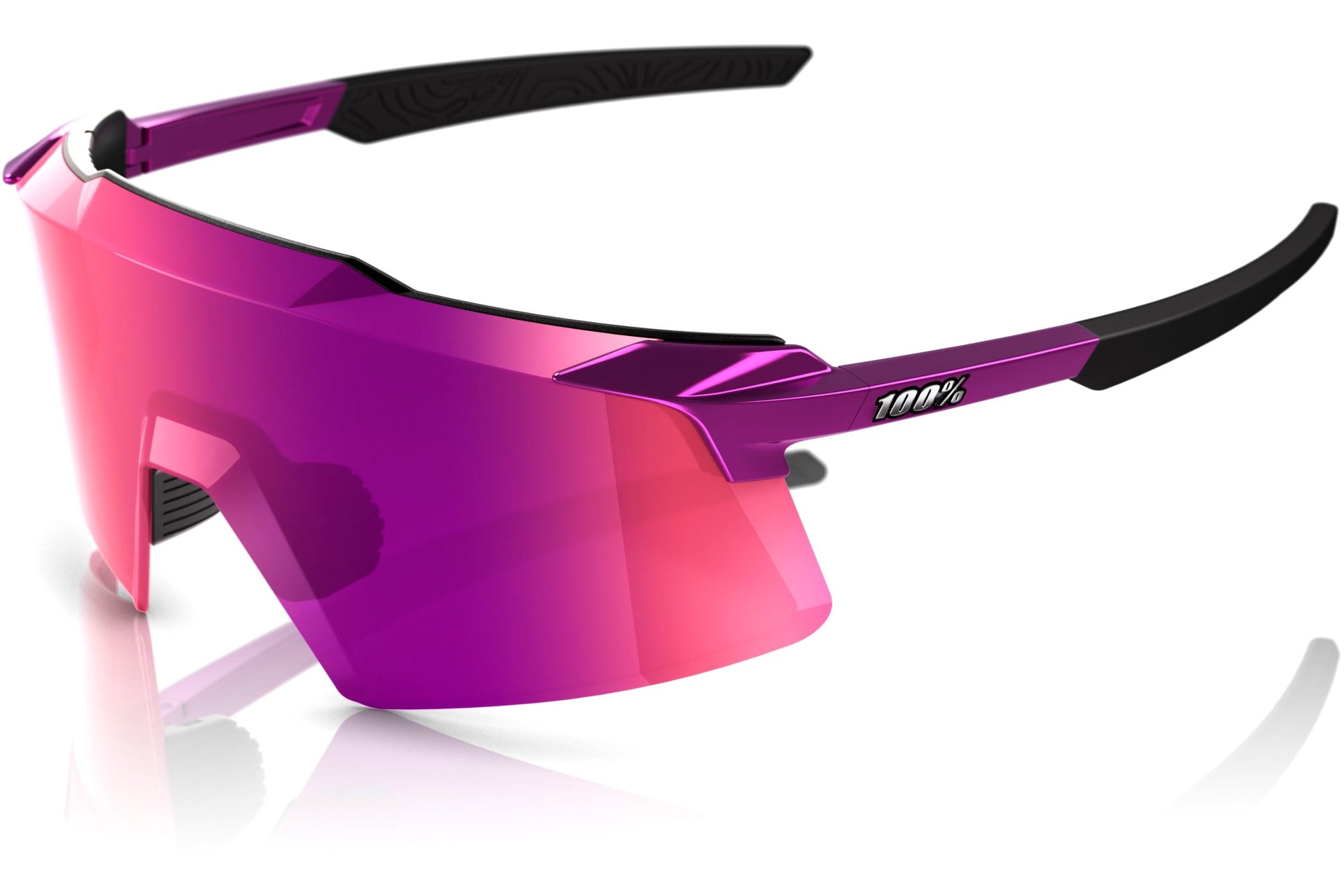 100 Percent Aerocraft Gloss Purple Chrome / Multilayer Mirror Lens