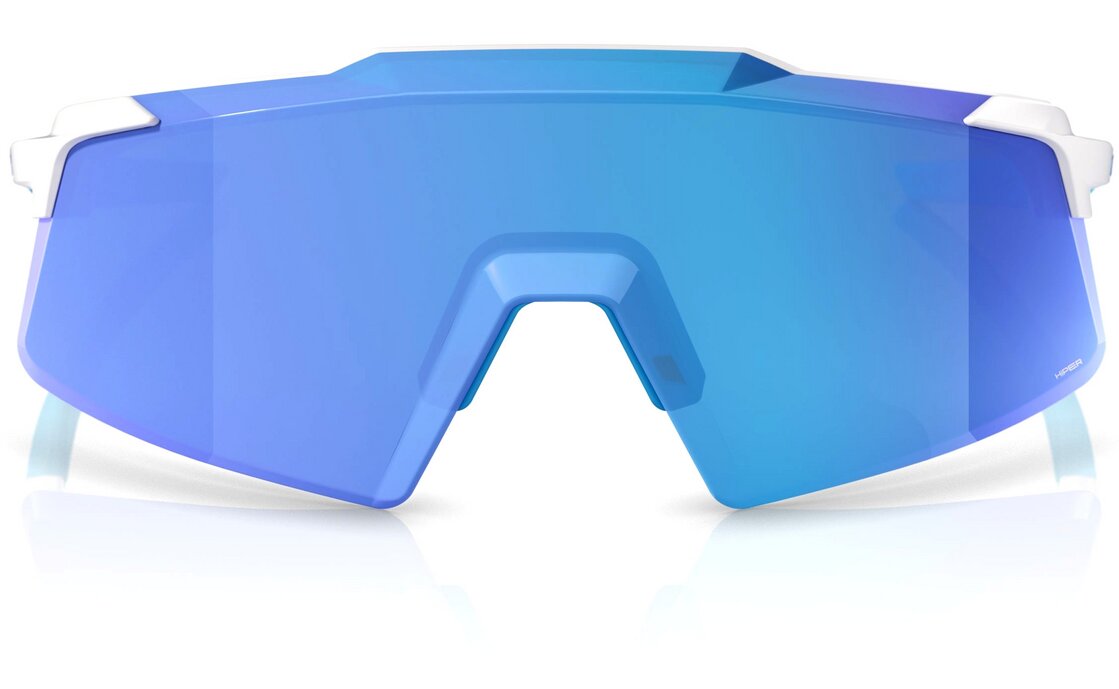 100 Percent Aerocraft Matte White / HiPER Multilayer Mirror Lens