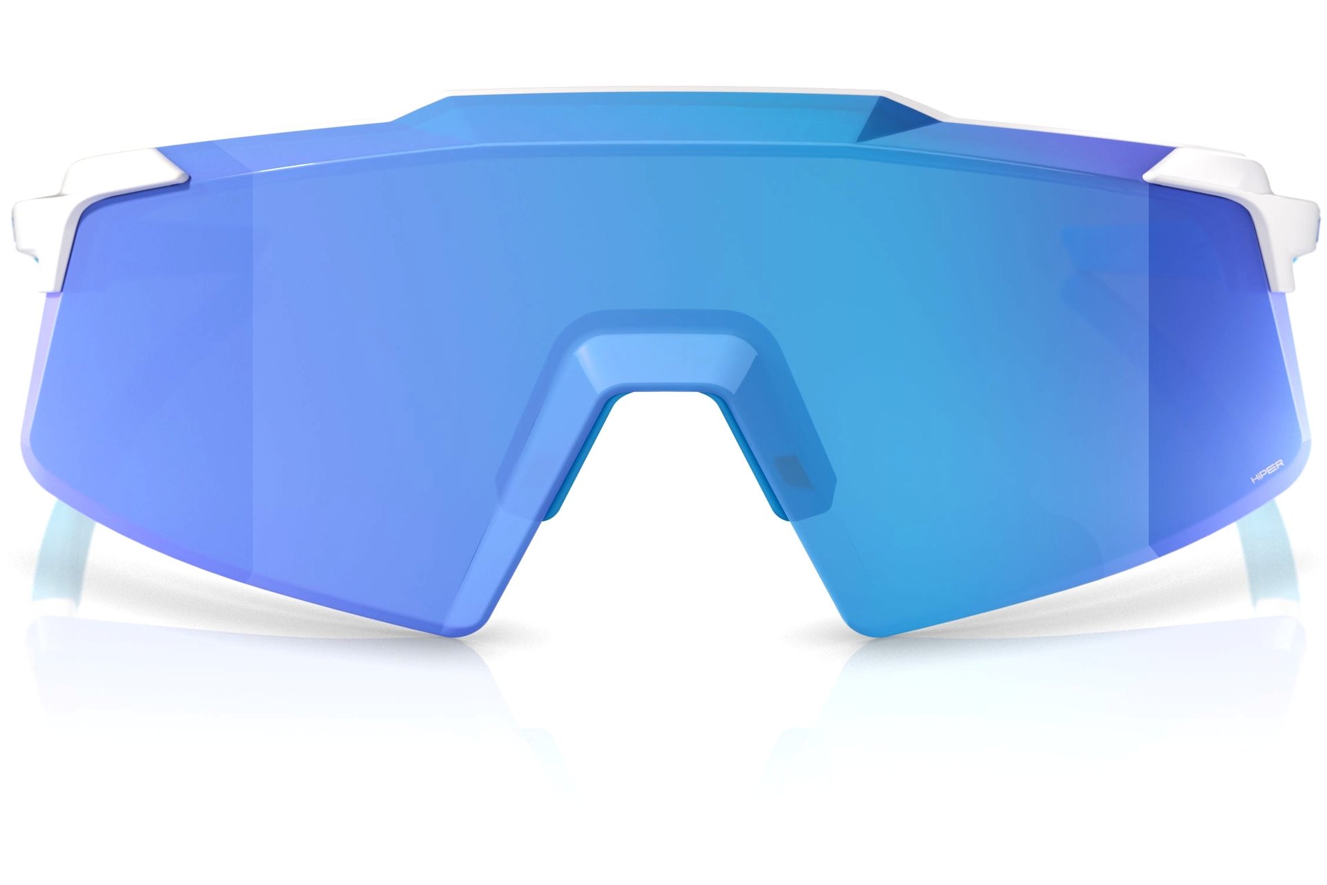 100 Percent Aerocraft Matte White / HiPER Multilayer Mirror Lens