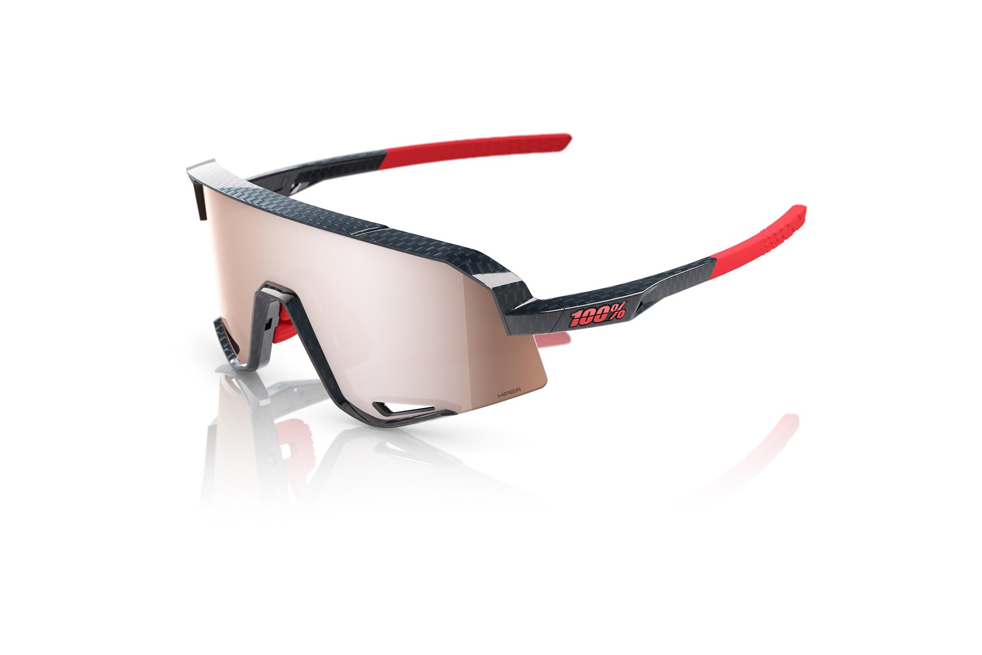 100 Percent Slendale Gloss Carbon Fiber / HiPER Multilayer Mirror Lens