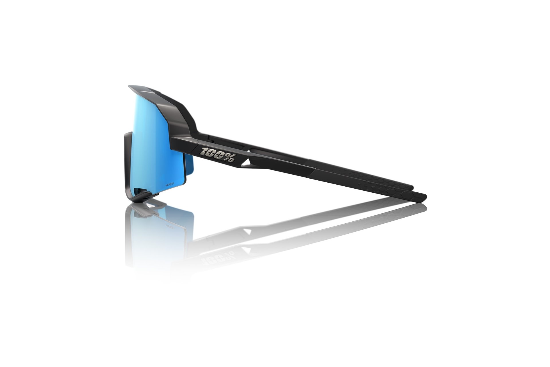 100 Percent Slendale Matte Black / HiPER Multilayer Mirror Lens