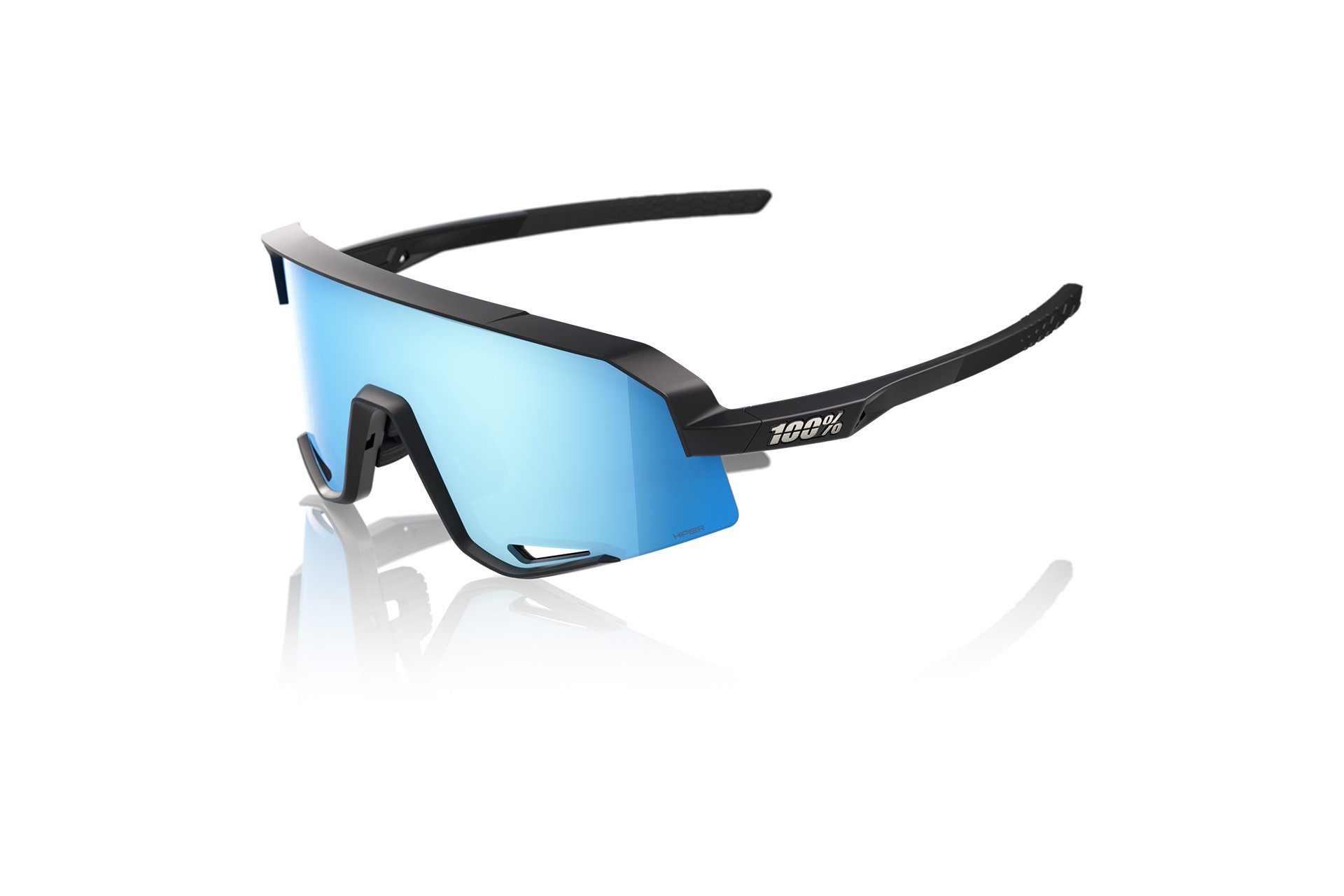 100 Percent Slendale Matte Black / HiPER Multilayer Mirror Lens