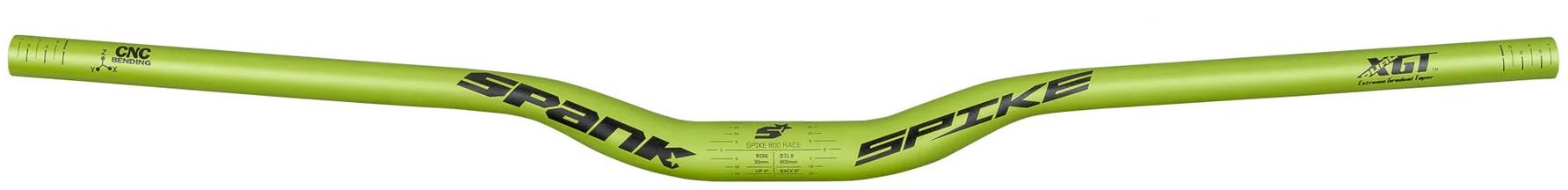 Guidon SPANK Spike 800 Race XGT 31,8mm X 800mm, Rise 50mm, Rouge, VTT