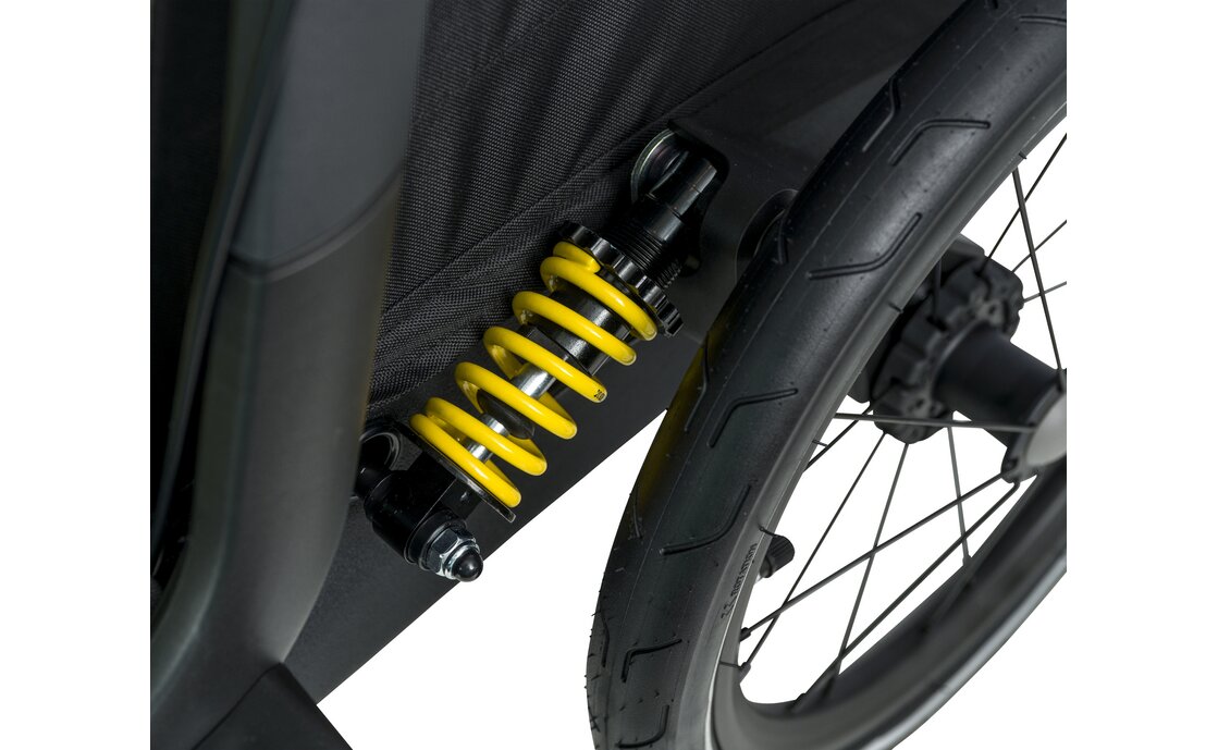 Hamax Pluto L Hundeanhänger mit Deichsel und Buggyrad