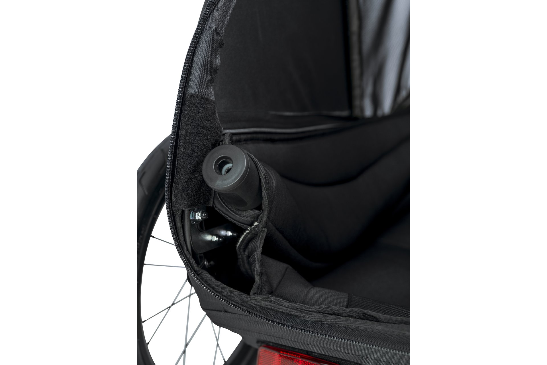 Hamax Pluto L Hundeanhänger mit Deichsel und Buggyrad