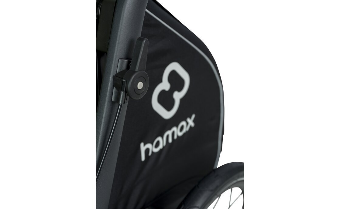 Hamax Pluto L Hundeanhänger mit Deichsel und Buggyrad