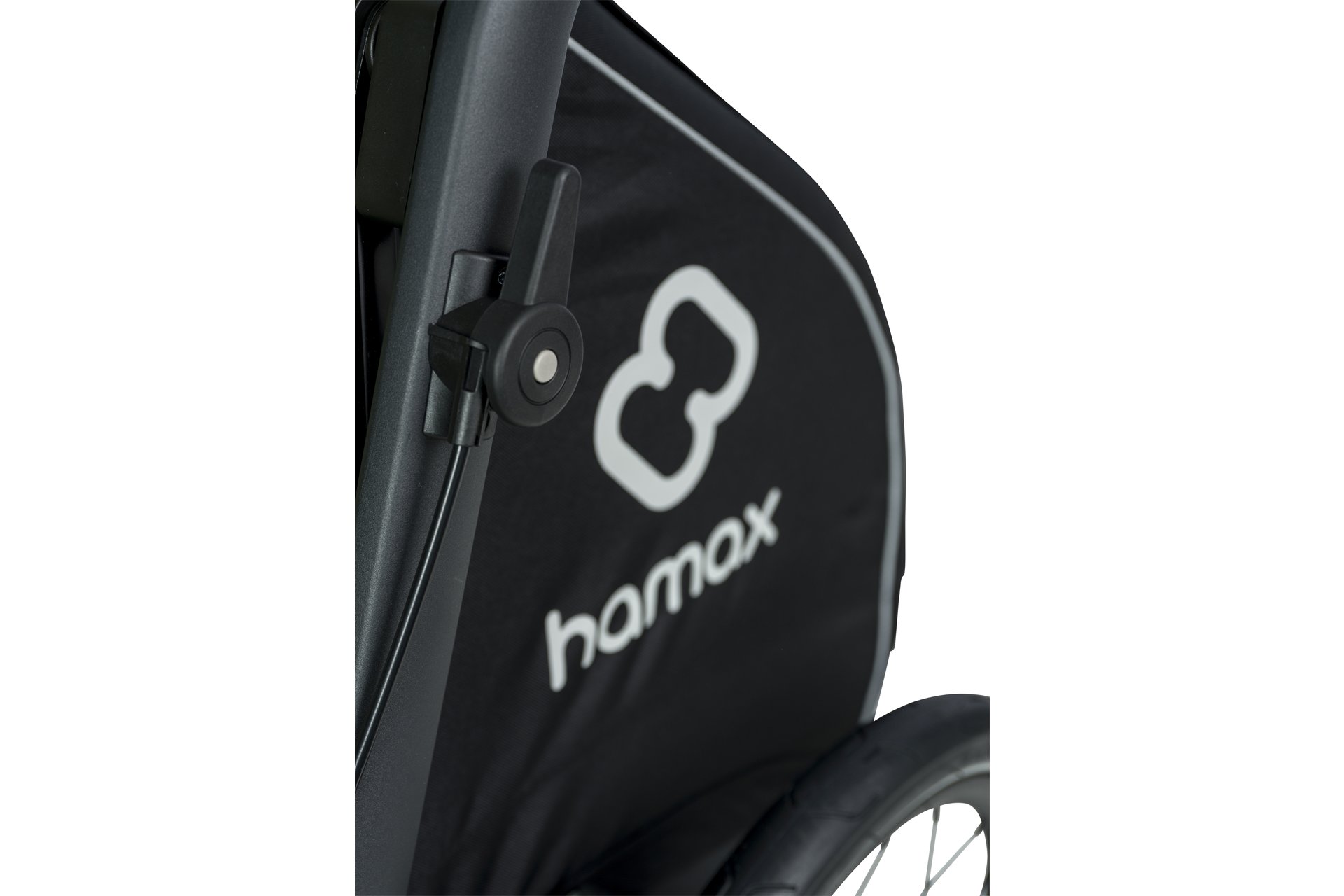 Hamax Pluto L Hundeanhänger mit Deichsel und Buggyrad