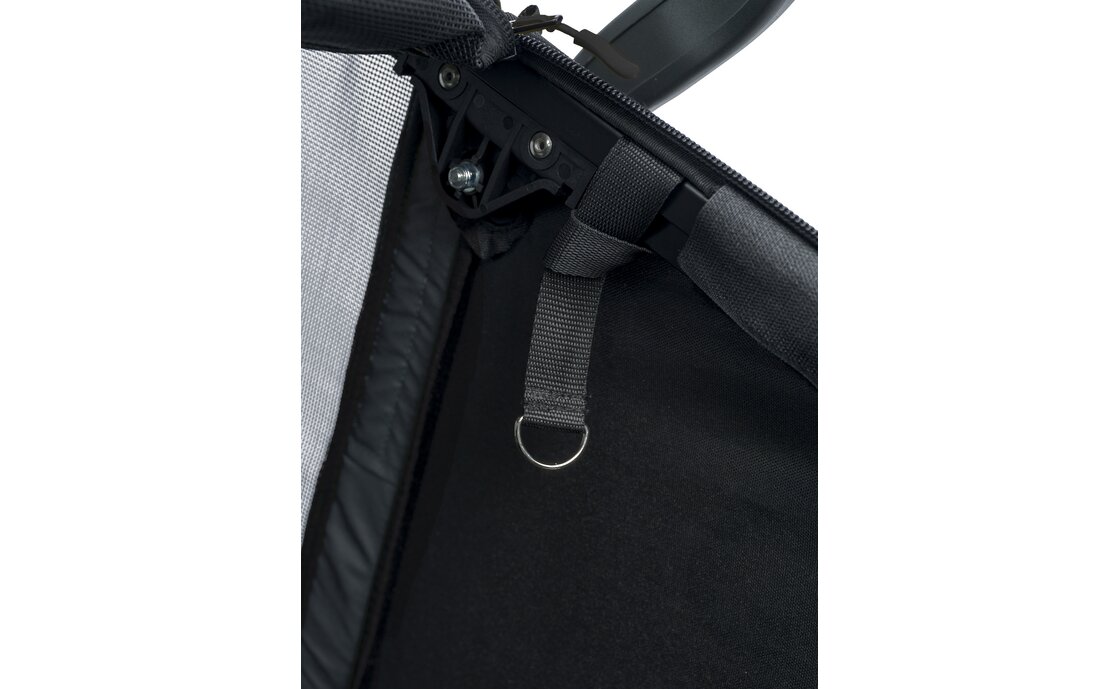 Hamax Pluto L Hundeanhänger mit Deichsel und Buggyrad