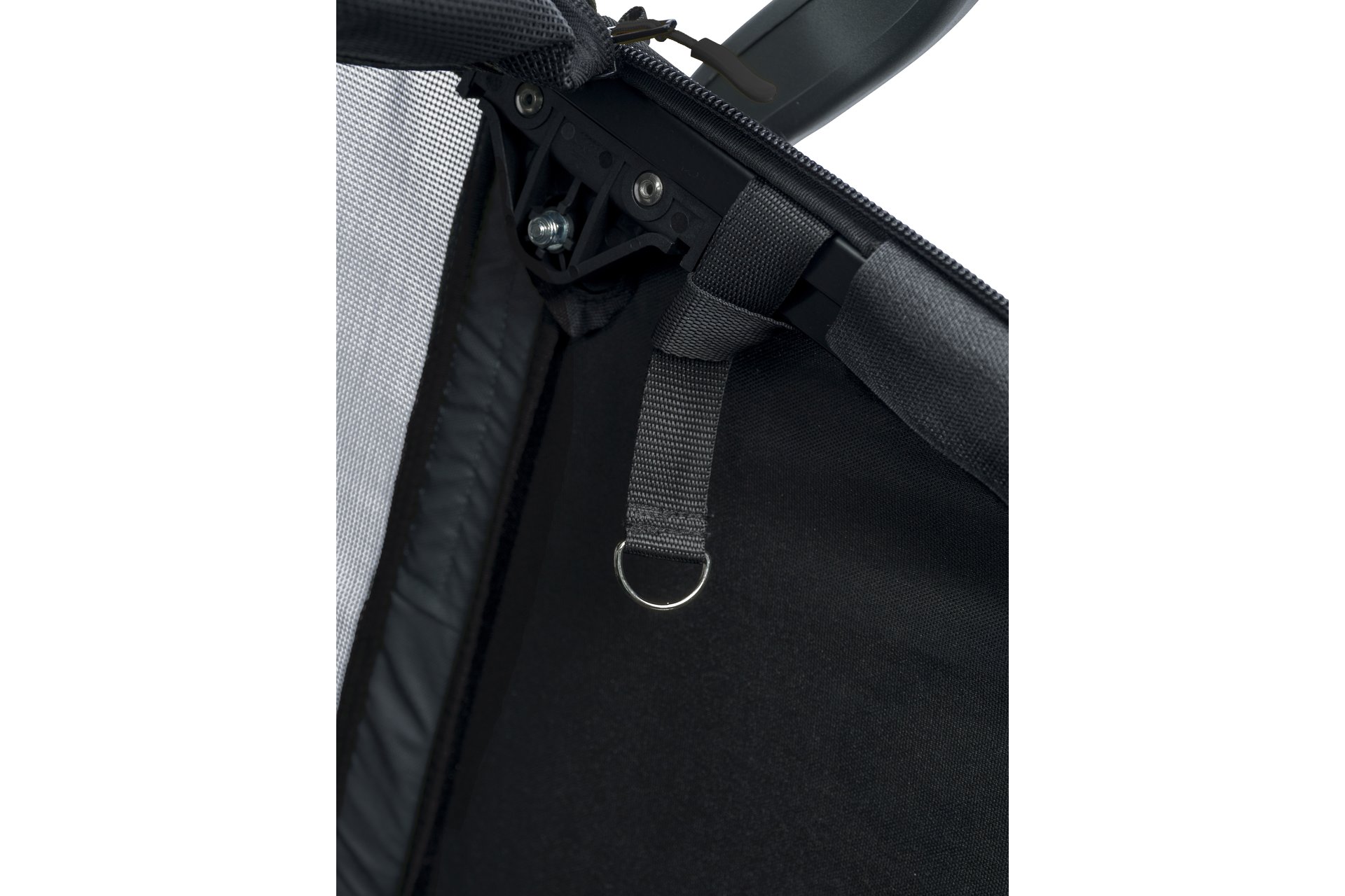 Hamax Pluto L Hundeanhänger mit Deichsel und Buggyrad