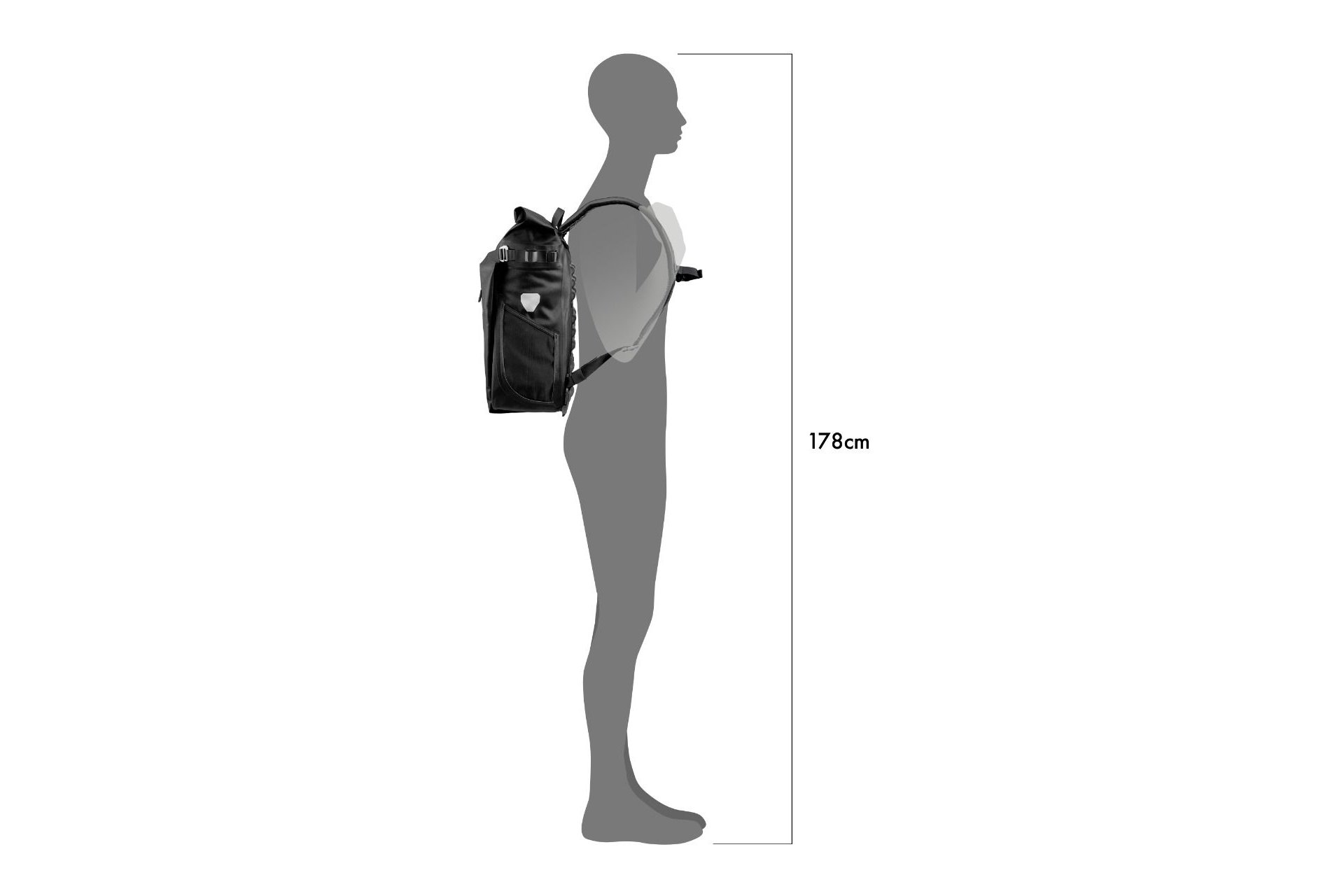 Ortlieb Vario small Rucksack/Packtasche QL2.1 - Einzeltasche - 2026