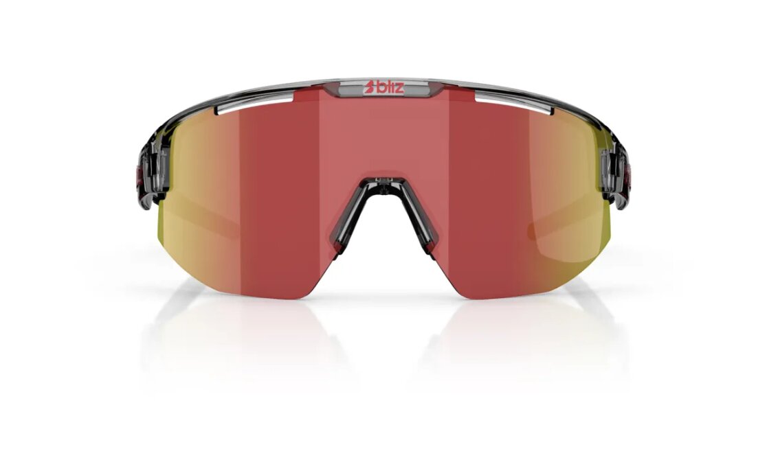 Bliz Matrix Transparent Dark Grey - Brow w Red Multi