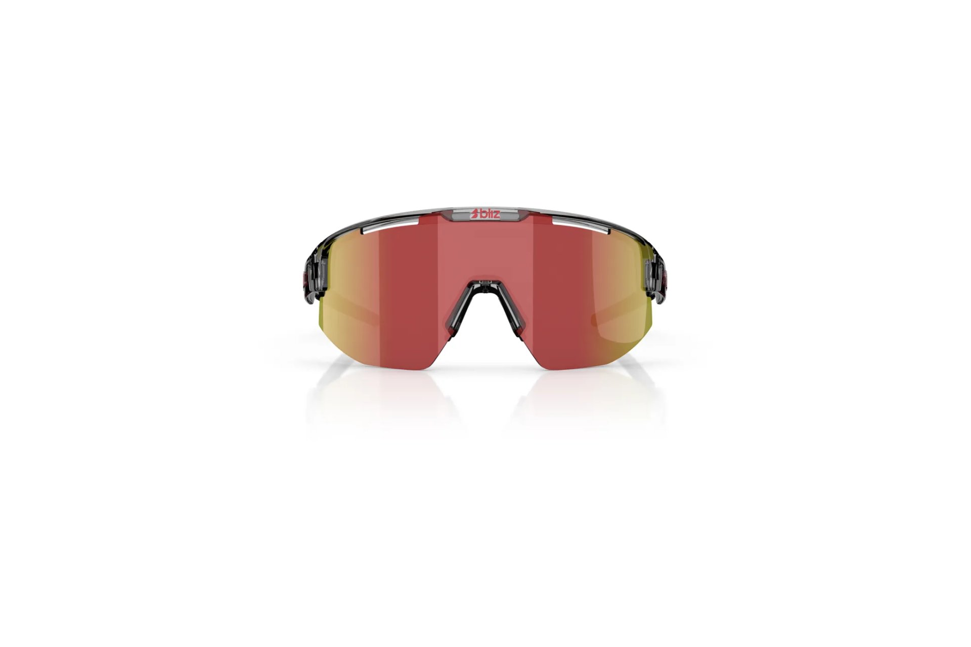 Bliz Matrix Transparent Dark Grey - Brow w Red Multi