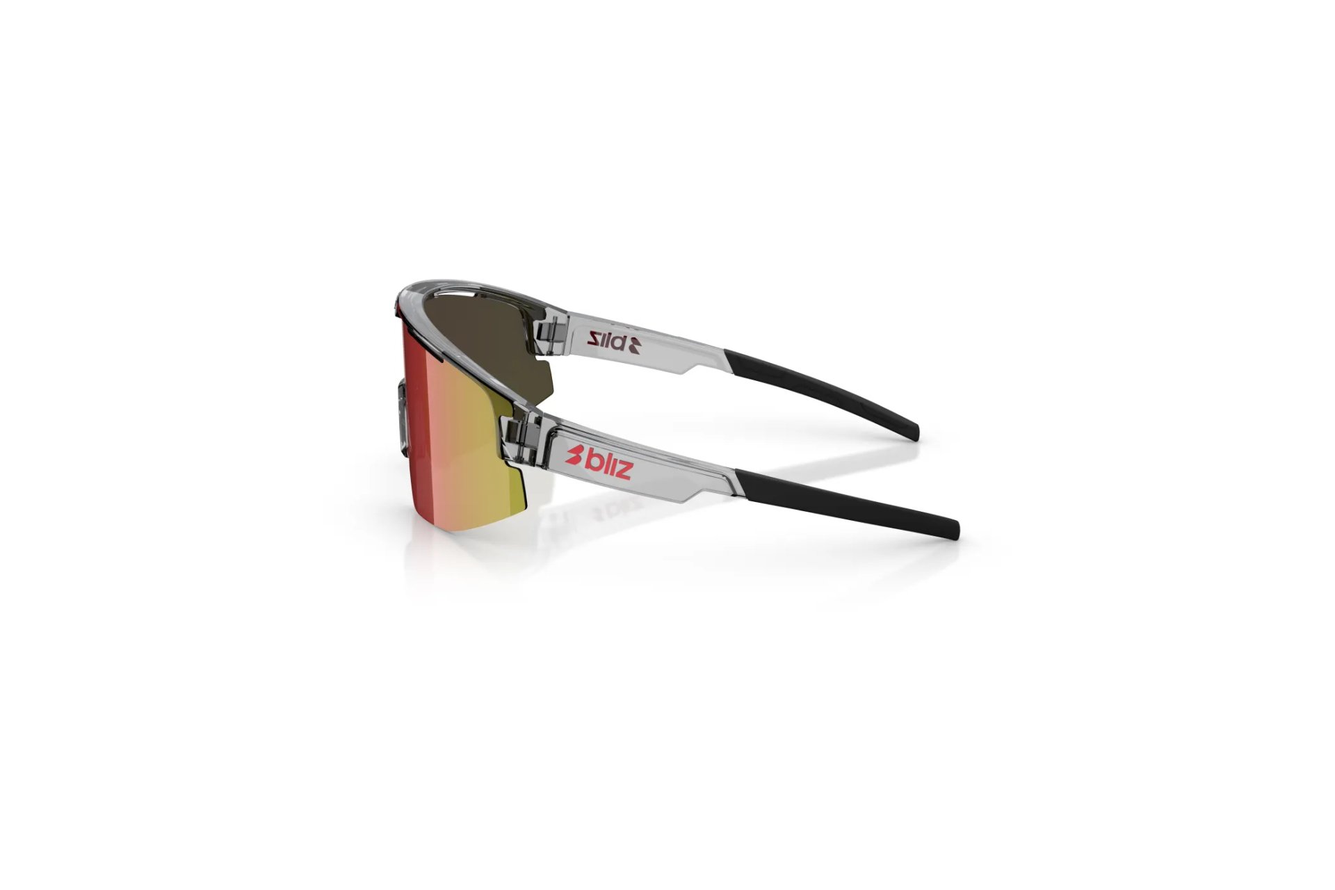 Bliz Matrix Transparent Dark Grey - Brow w Red Multi