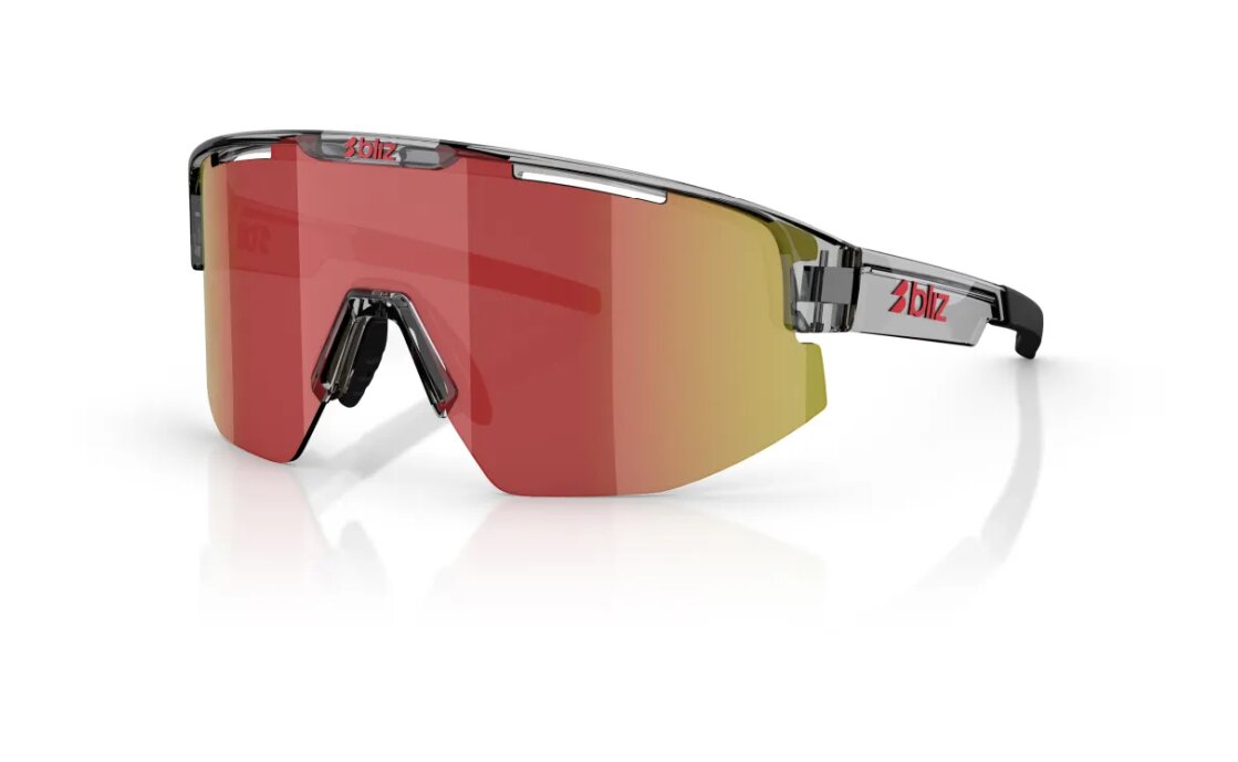 Bliz Matrix Transparent Dark Grey - Brow w Red Multi