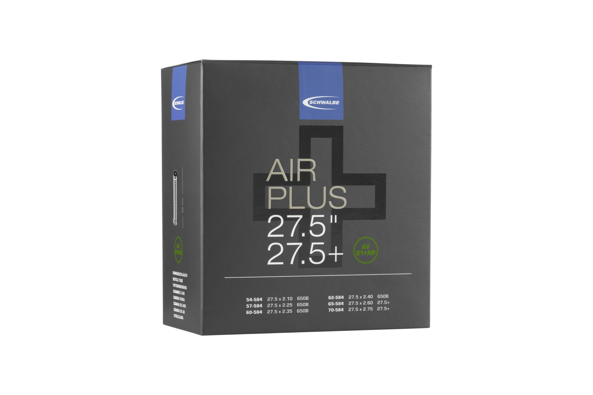 Schwalbe AV21+AP Air Plus Schlauch 27,5 Zoll - 40 mm