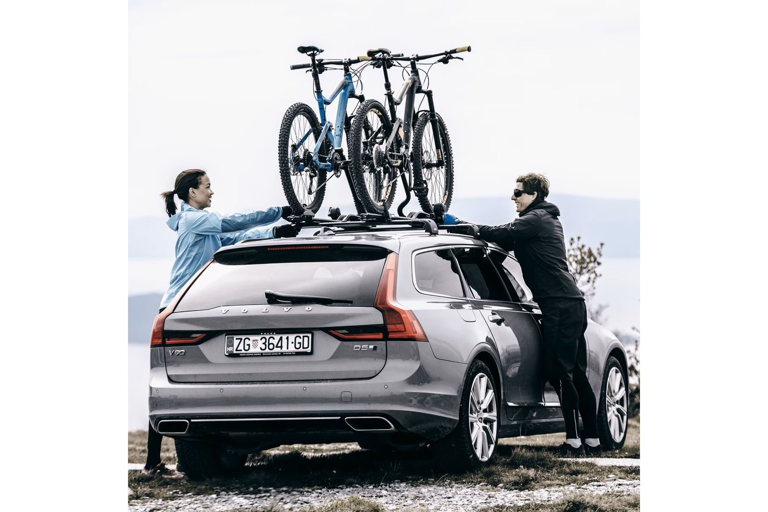 Fahrrad-Hinterradhalterung Für Dachträger - Aluminium Transportträger