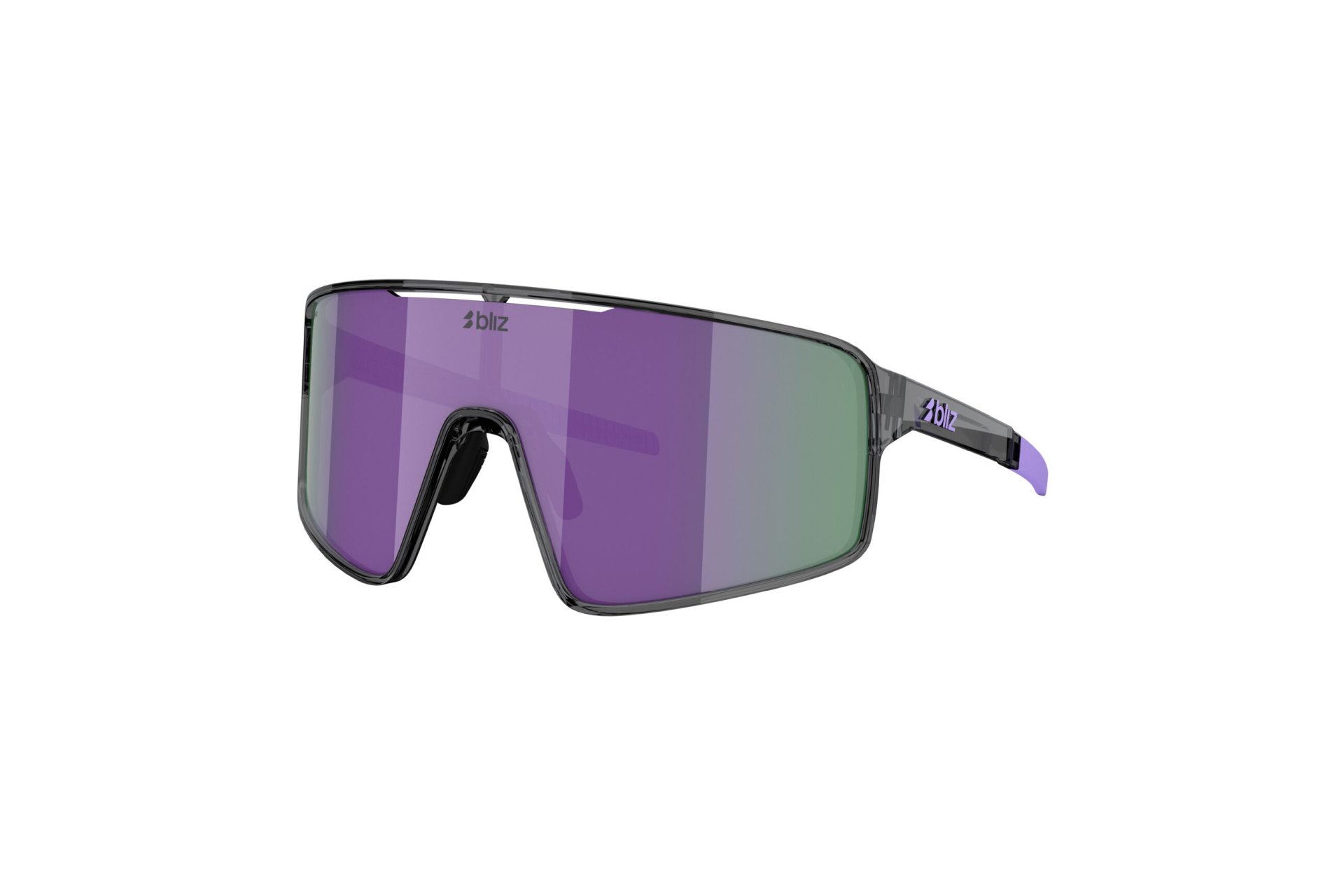 Bliz P001S Matt Black - Violet w Blue Multi