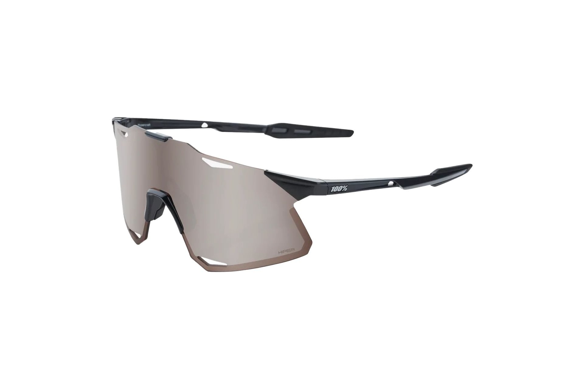 100 Percent Hypercraft Gloss Black / HiPER Silver Mirror