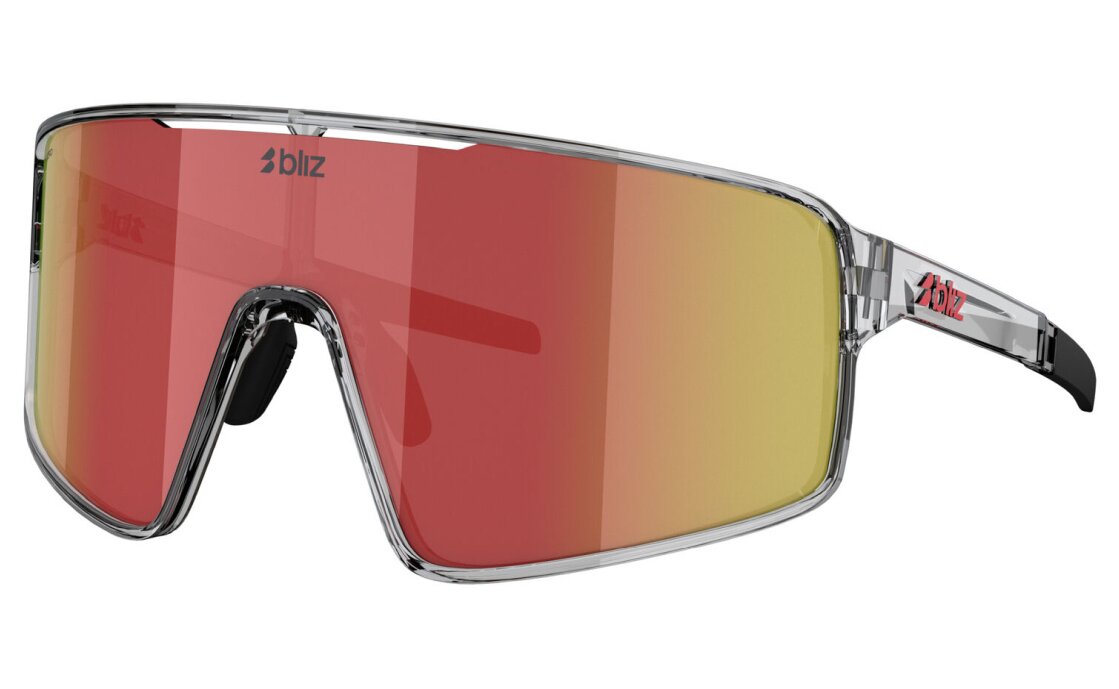 Bliz P001 Transparent Dark Grey - Brown w Red Multi