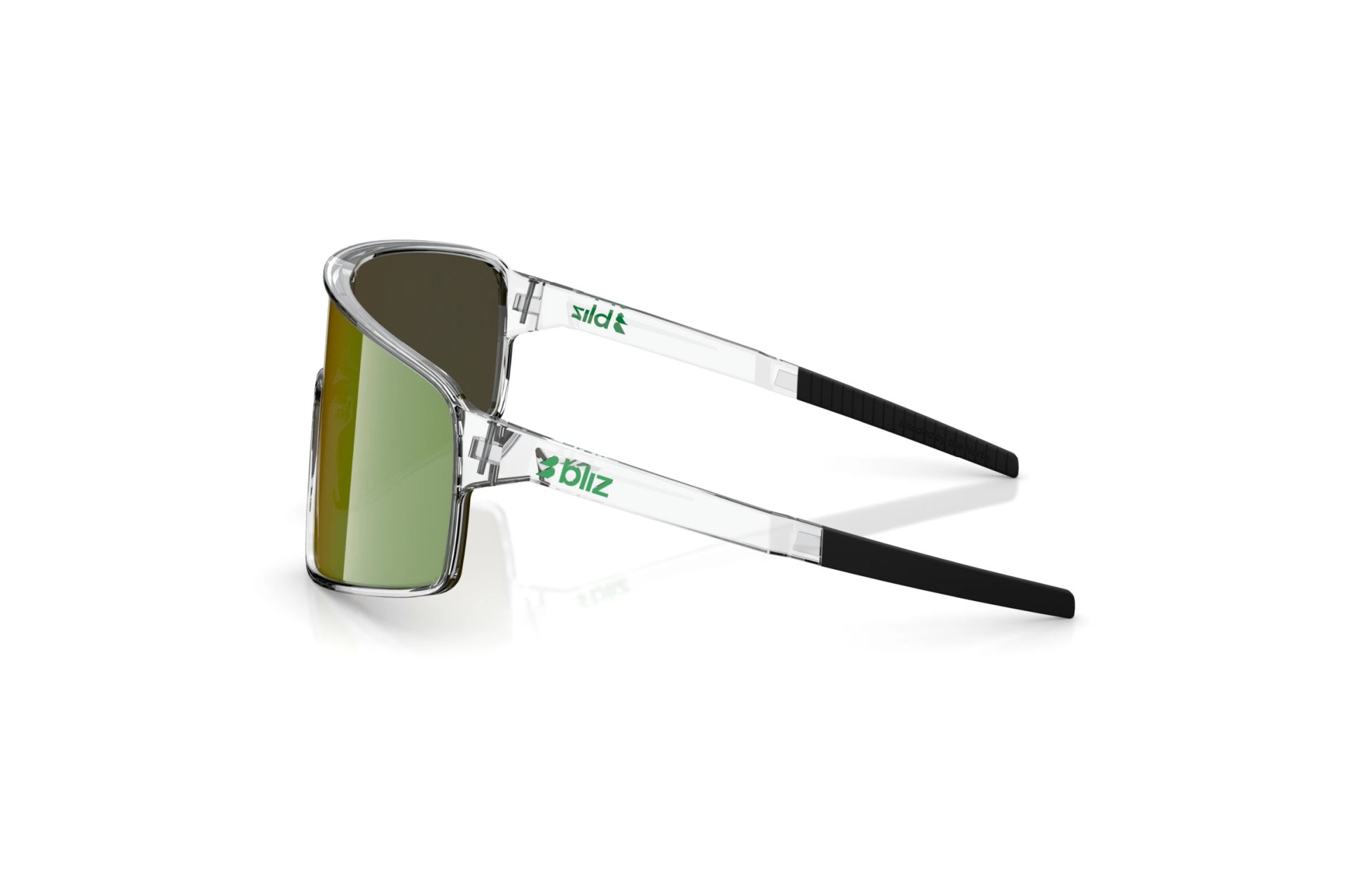 Bliz P001s Transparent White - Brown w Green Multi