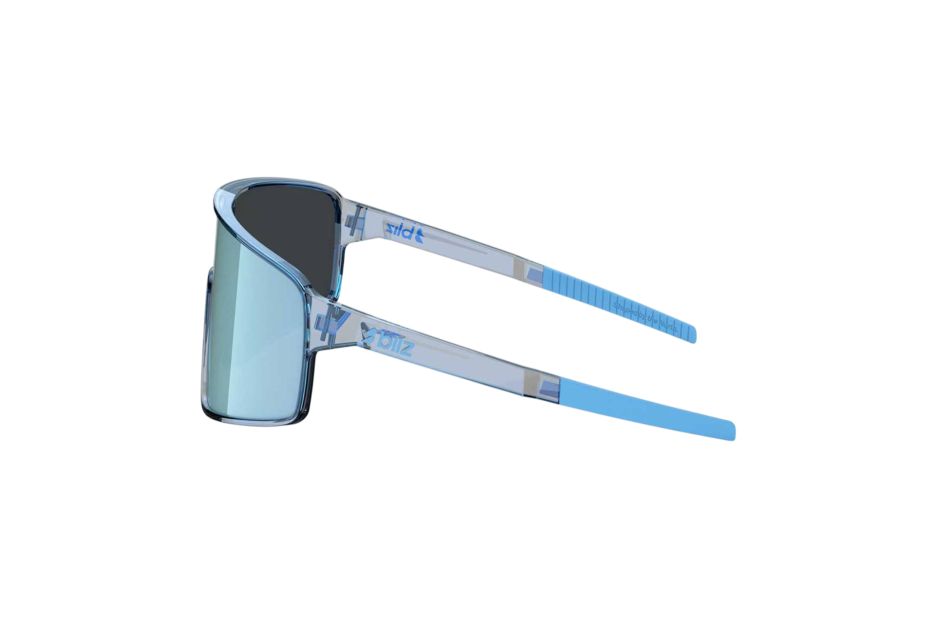 Bliz P001s Transparent Blue - Smoke w Ice Blue Multi
