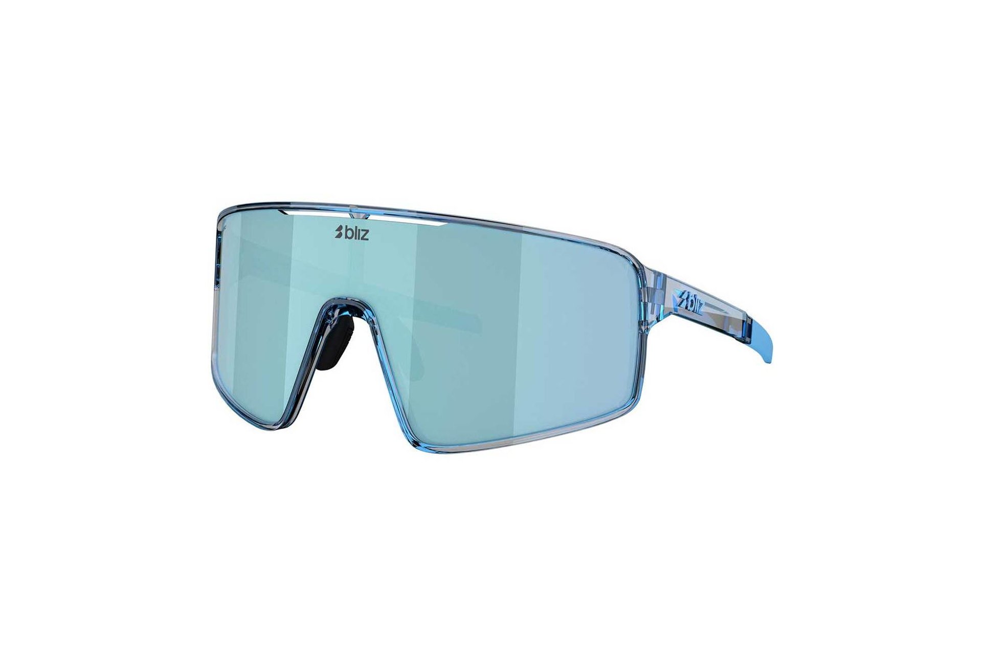 Bliz P001s Transparent Blue - Smoke w Ice Blue Multi
