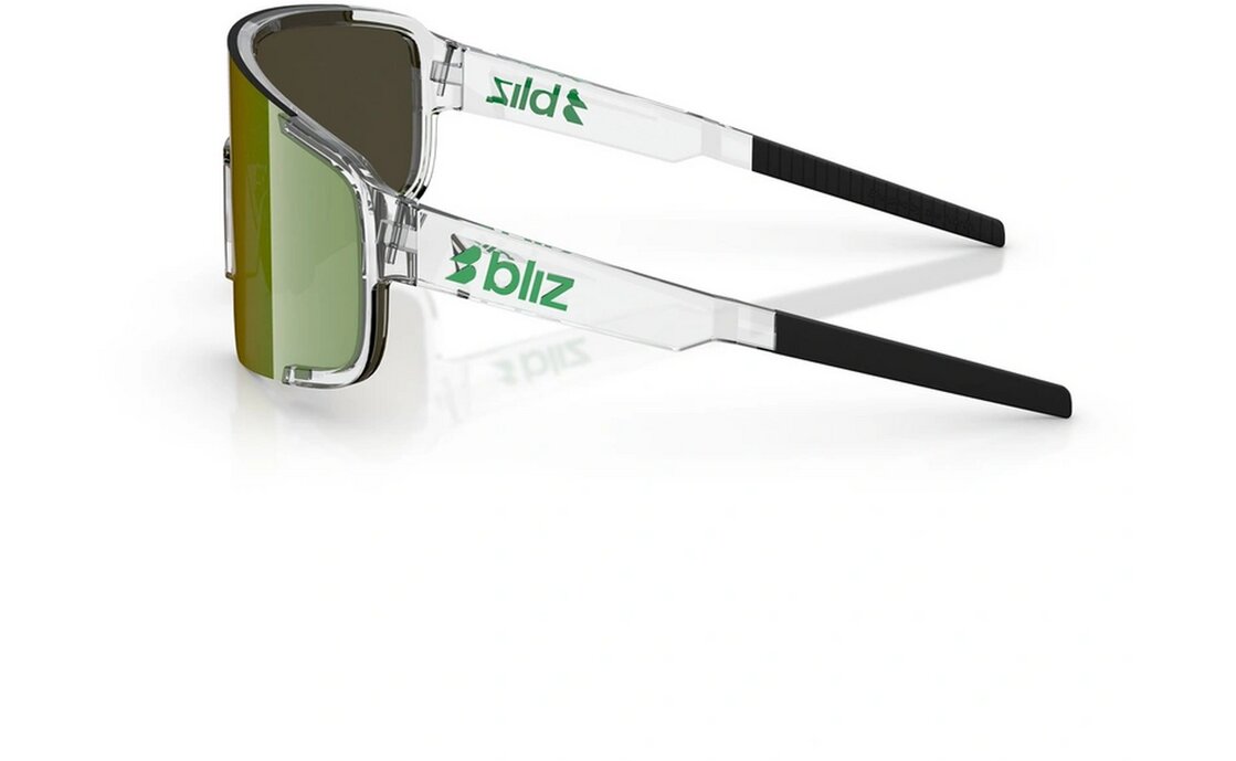 Bliz P003 Small Transparent White - Brown w Green Multi