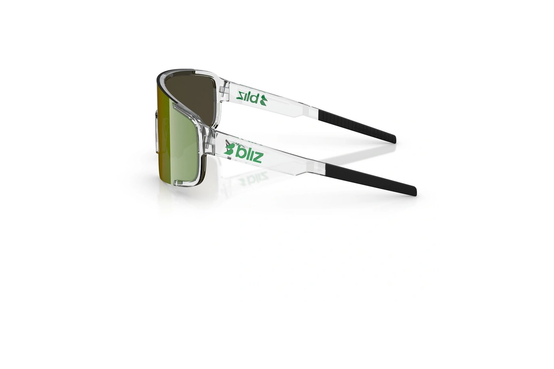 Bliz P003 Small Transparent White - Brown w Green Multi