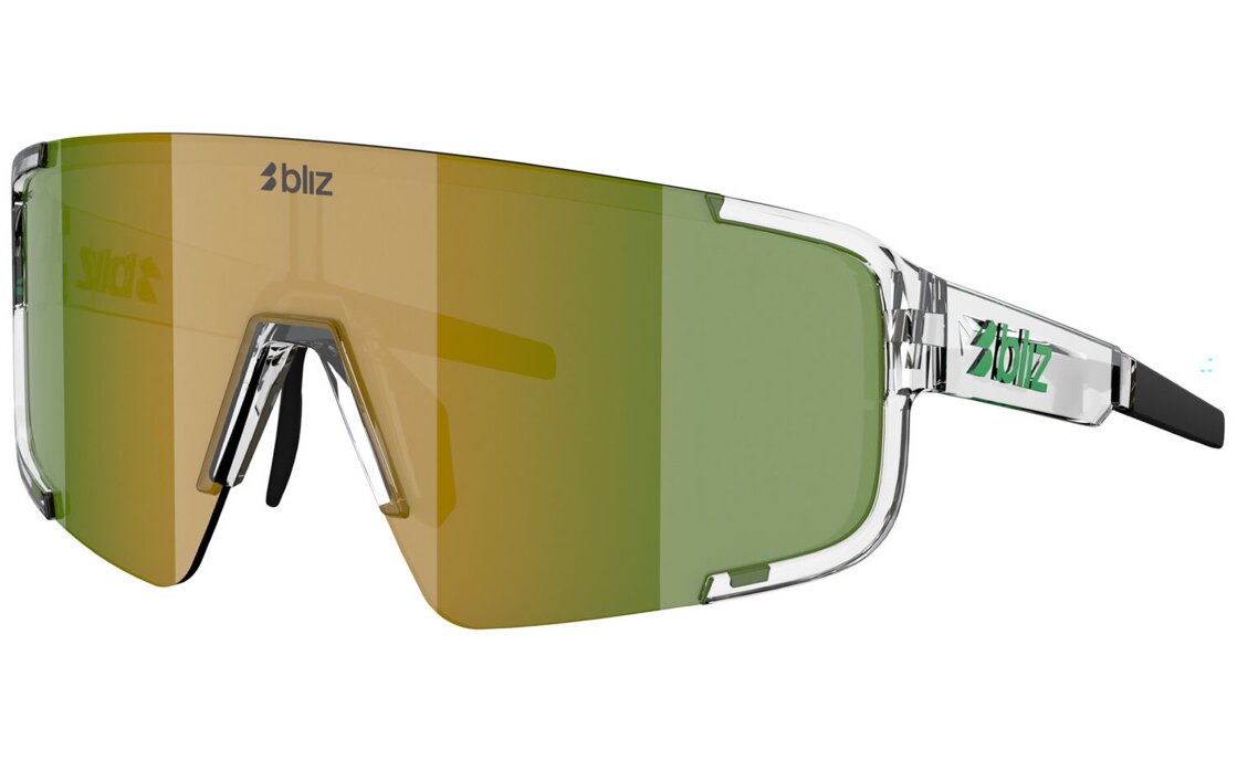 Bliz P003 Small Transparent White - Brown w Green Multi