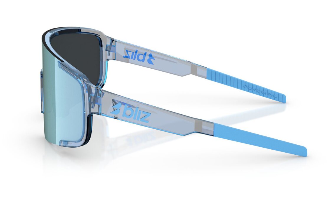 Bliz P003 Small Transparent Blue - Smoke w Ice Blue Multi
