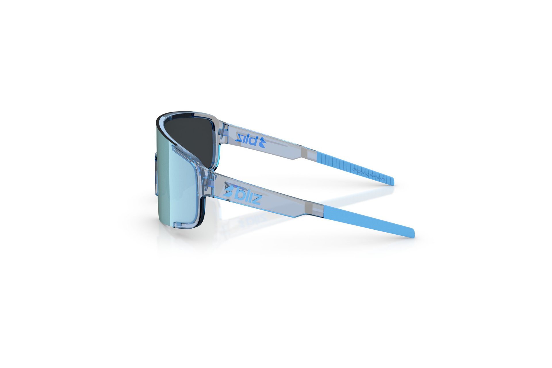 Bliz P003 Small Transparent Blue - Smoke w Ice Blue Multi