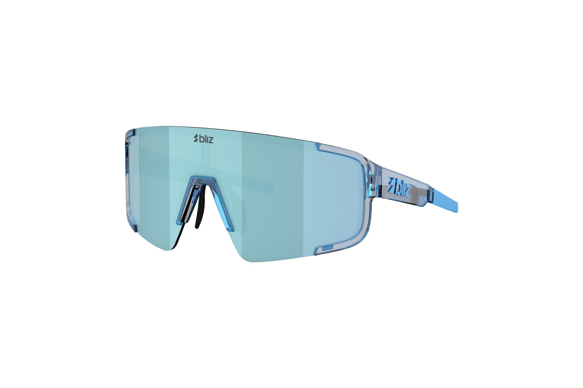 Bliz P003 Small Transparent Blue - Smoke w Ice Blue Multi