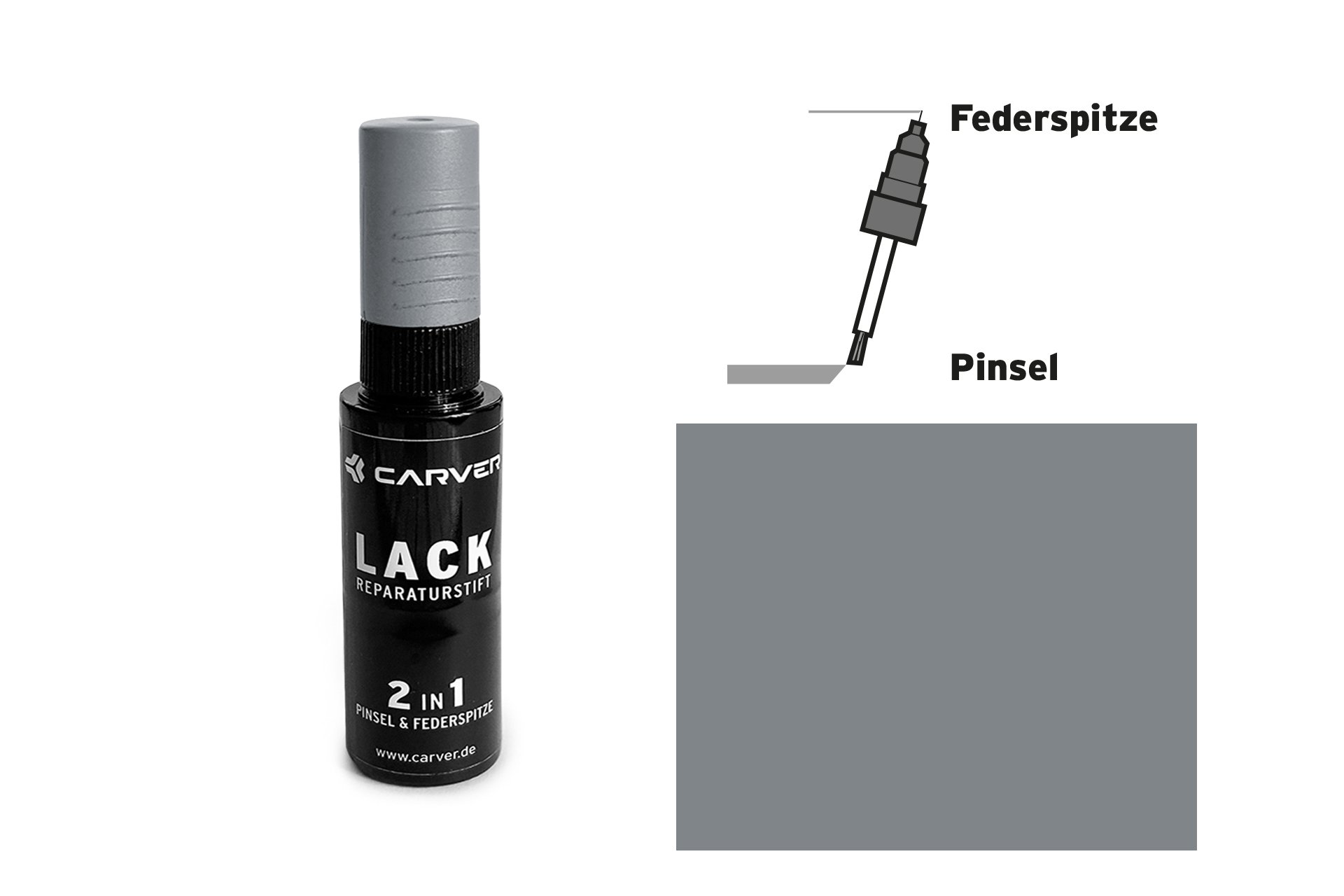 Carver Lackstift Flat Grey