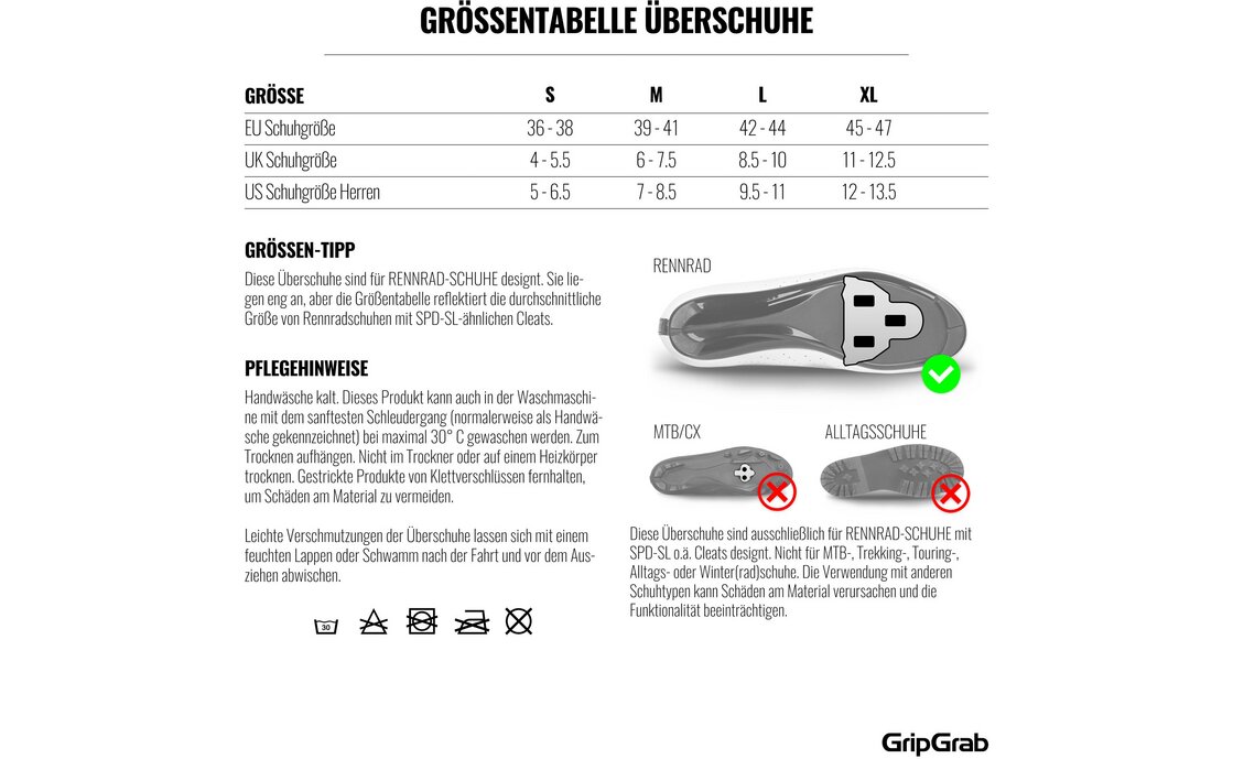 GRIPGRAB Flandrien Waterproof Road Überschuhe