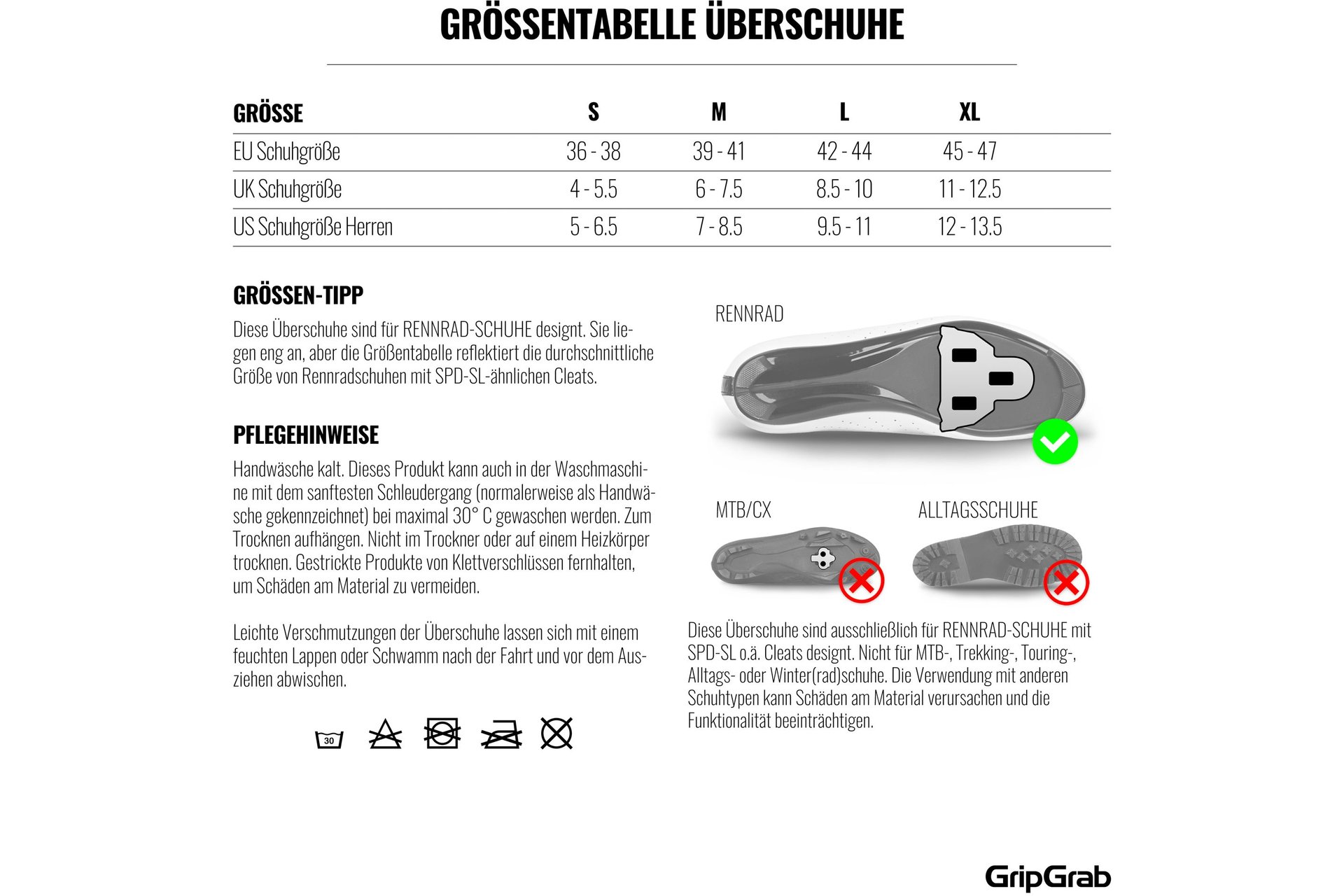 GRIPGRAB Flandrien Waterproof Road Überschuhe