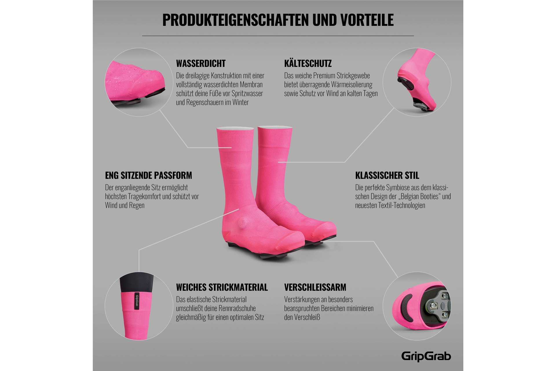 GRIPGRAB Flandrien Waterproof Road Überschuhe