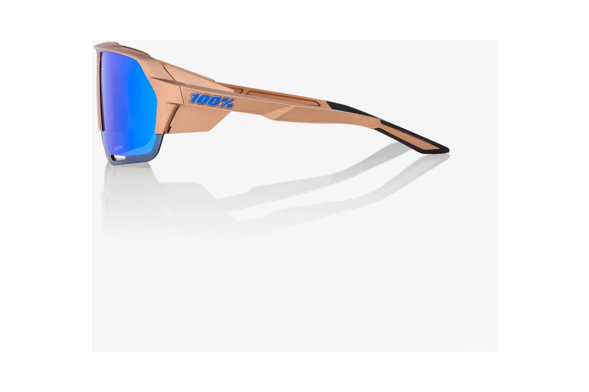 100 Percent Norvik Matte Copper Chromium / Blue Mirror Lens